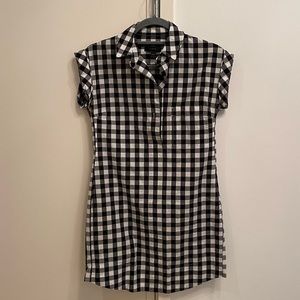 J.Crew checkered picnic shirt dress PXXS